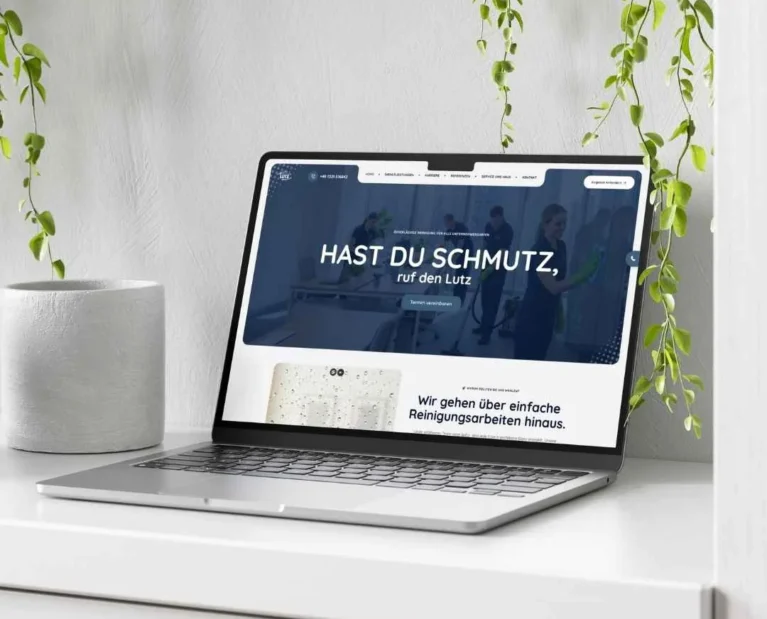 Gebäudereinigung Lutz – WordPress Website von Pixoraa