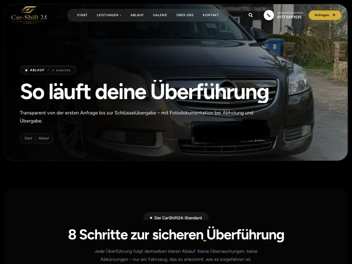 CarShift24 – Ablauf (Case Study von Pixoraa)